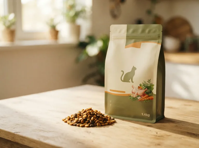 MultiFit Care Trockenfutter Katze Junior Huhn im 1,4-kg-Beutel mit ausgegossenen Kroketten